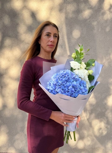 Букет из гортензии &laquo;Сирень&raquo; от интернет-магазина цветов в 