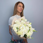 Букет с хризантемами от интернет-магазина «Lily Flowers»в Саратове